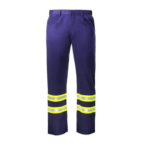 Pantalon de travail de sécurité multi-poches pour hommes, réfléchissant, haute visibilité, 100% polyester, respirant, vêtements de travail pour mécaniciens - Product Image 5