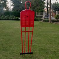 Mannequin d'entraînement de gardien de but de football pliable portable TSFI, motif dessin animé, base en caoutchouc flexible et durable, mur de corps pour coups francs en carton