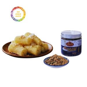 Mezcla de sal de cacahuete y hierba de limón, sal granulada marrón, especialidad del centro de Vietnam, cacahuete seco instantáneo con salsa de pescado. - Product Image 6