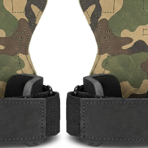 Agarraderas de Cuero para Gimnasio con Diseño de Camuflaje, Agarraderas de Cuero para Levantamiento de Pesas, Soporte de Muñeca para Entrenamiento, Agarraderas de Cuero Unisex - Product Image 2