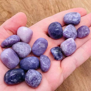 Vente en gros de cristaux de guérison, pierres semi-précieuses, pierres de Lepidolite polies - Product Image 1