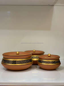 Olla de cocina de arcilla Recipiente de cocina Loza de terracota Hecho a mano Cocina tradicional Olla de arcilla Utensilio de cocina - Product Image 2