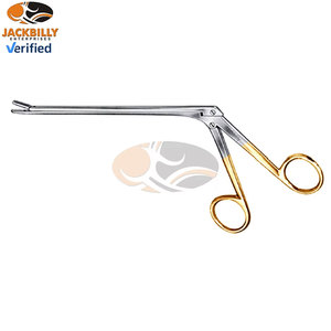 JACKBILLY Manual Stainless Steel Rongeur High Quality 45 Degree Angle Intervertebral Disc 2 X 10mm <b>Bite</b> Shaft 5 Inch - Product Image 2