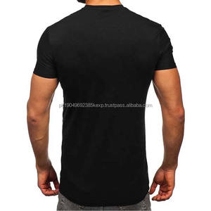 Camisetas Personalizadas de Color Negro para Hombre, Manga Corta, Ropa de Verano, Camisetas de Algodón de Alta Calidad con Cuello Redondo para Hombre - Product Image 6
