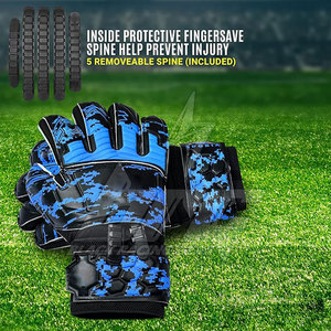 Gants de gardien de but de football durables, gants de gardien de but professionnels, paume en latex allemand haute adhérence personnalisée, doigts sur mesure - Product Image 4