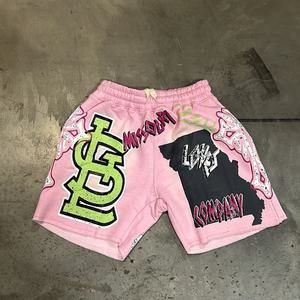 Shorts en molleton français 100 % coton, prix d'usine, personnalisables par sérigraphie, antibactériens, respirants, pour l'extérieur et le streetwear - Product Image 3