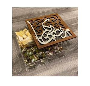 CRAFTSY HOME Luxury Acrylic Sustainable Multifunction Square <b>Wedding</b> <b>Gift</b> <b>Box</b> Customizable Logo 1-3L Capacity for Parties - Product Image 1