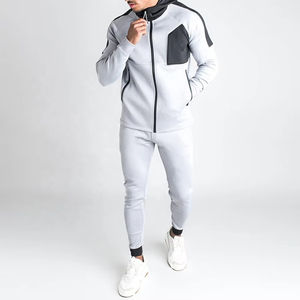 Conjunto Deportivo Informal de Invierno 2026, de Felpa Técnica, Color Sólido, para Hombre, Conjunto de 2 Piezas, Unisex - Product Image 1