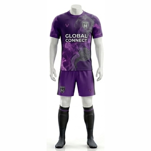 Ensemble complet de tenues de football pour hommes, femmes, adultes et jeunes, tailles personnalisées, maillot en polyester 100% sublimé, vêtements de football - Product Image 1