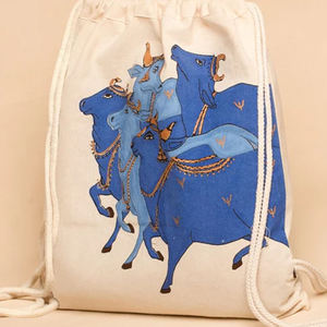 Bolsa Ecológica Reutilizable de Algodón con Cordón, Perfecta para Compras, Almacenamiento y Uso Diario - Product Image 1