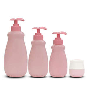 Unalilia OEM/ODM Pulvérisateur à pompe en PEHD, flacon vide rose personnalisé avec logo pour soins de bébé, emballage cosmétique pour lotion, savon, shampoing - Product Image 6
