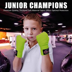 Bandages de boxe Farabi Sports en polyester et coton élastique, antidérapants, pour le soutien du poignet, entraînement de kickboxing et de Muay Thai, équipement de protection - Product Image 5