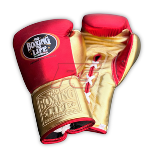 Custom No Boxing no Life Boxing <b>Gloves</b> Cowhide Leather Laced Boxing <b>Gloves</b> Training Sparring <b>Moisture</b> Wicking Quick Dry OEM Bulk - Product Image 4
