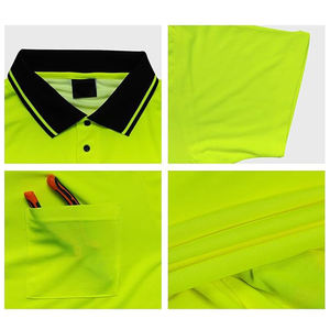 Camiseta Polo de Alta Visibilidad con Logotipo Personalizado, Camiseta Reflectante de Seguridad para Carreteras, Ropa de Trabajo de Alta Visibilidad - Product Image 3