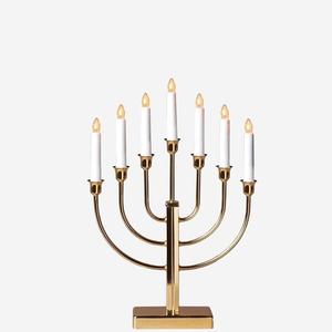 Décoration de mariage personnalisée, chandelier en métal plaqué or créatif, artisanat décoratif fait à la main, porte-bougie à vendre - Product Image 5