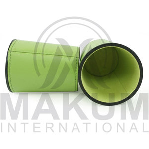 High Quality Green Leather <b>Dice</b> Cup with Same Color Inside and Custom logo - Product Image 3