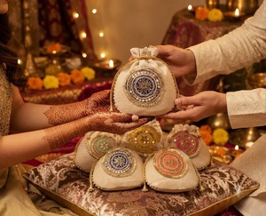 Wholesale Handcrafted Indian Ethnic Potli Bags – Premium Embroidered Drawstring Favor Pouch for Weddings, Festivals, and Luxury - Product Image 4