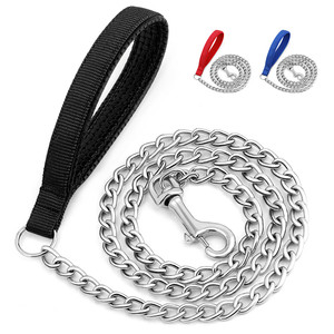 Chain <b>Leash</b> OEM ODM Custom Logo Heavy Duty Metal Chain <b>Dog</b> <b>Leash</b> Direct Manufacturer - Product Image 2