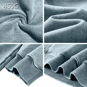 Sudadera con Capucha para Hombre, Color Negro Lavado al Ácido, 100% Algodón, Corte Regular, Estilo Urbano Informal, Impresión Digital, Ecológica y Transpirable - Product Image 6