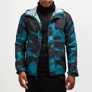 Men Winter Windbreaker <b>Jacket</b> Nylon Polyester Breathable High Quality Hooded Front Logo Color in Stock - Product Image 3