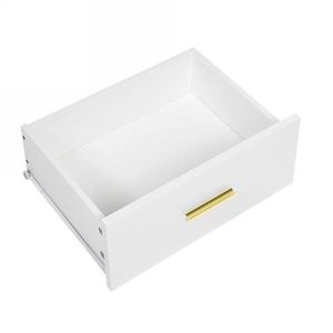 Commode blanche moderne à 8 tiroirs avec large coffre de rangement, table de maquillage robuste et sécurisée pour chambre à coucher, grand espace de rangement - Product Image 6