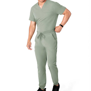 Men's Unisex <b>Doctor</b> Scrub Suits Hospital Uniform Medical Surgical Breathable Anti-Wrinkle Nursing Canvas Cotton Blends 2026 - Product Image 2