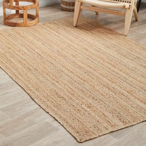 Alfombra Rectangular de Yute y Seagrass para Sala de Estar, Tapete de Bienvenida Multicolor, Última Llegada, Alfombra de Yute Natural de la India - Product Image 4