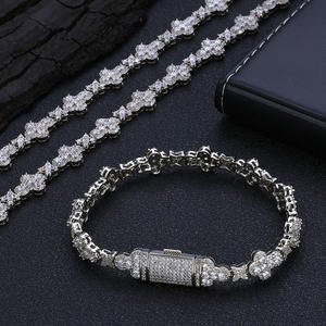 Clover Star Moissanite Bracelet 925 Silver Iced Out Designer Bracelet for <b>Men</b> and Woman - Product Image 6