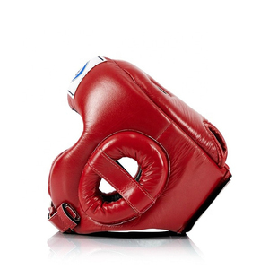 Top Quality Durable Full Face Boxing Head Guard Helmet Fair tex Muay Thai Head Protector for Martial Arts Used Guard Cheek Bar - Product Image 4