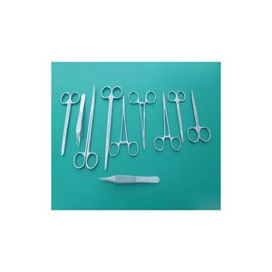 Ametrine Surgical 10 PC Student Surgical <b>Suture</b> <b>Kit</b> Instrument Set Manual Stainless Steel Reusable Autoclavable CE Approved - Product Image 1