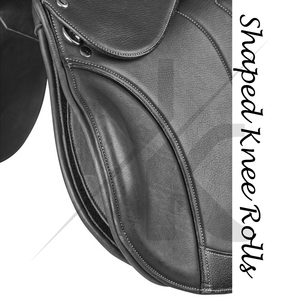 Selle de dressage et de saut de qualité tournoi, en cuir véritable, confortable et durable, avec arceau en bois, pour l'équitation anglaise, produits équestres d'Inde - Product Image 5