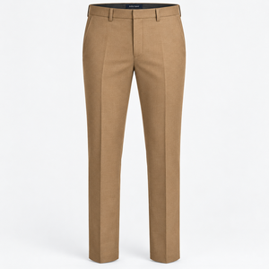 Pantalones de Traje Modernos para Hombre para Ocasiones Especiales, Corte Regular, 100% Algodón, Forro Polar de Verano, Cintura Media - Product Image 4