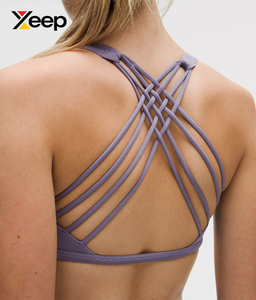 เสื้อชั้นในกีฬาโยคะคุณภาพสูงสำหรับผู้หญิง XEEP รุ่น XC-SB-183 แบบเรียบง่าย ระบายอากาศได้ดี สายปรับได้ แผ่นรองถอดออกได้ รองรับได้ดีเยี่ยม แห้งเร็ว - Product Image 4