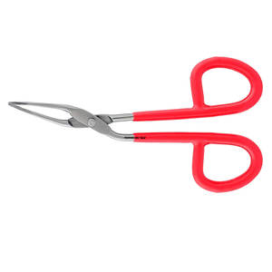 Moldeador de cejas para el cuidado de las cejas del vello facial Uso de maquillaje Pinzas Rojas Juego de tijera Punta recta portátil en forma de tijera - Product Image 4