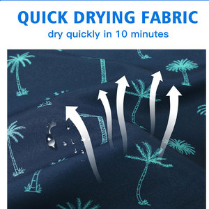 Shorts de bain pour hommes les plus vendus, taille élastique personnalisée, motif uni écologique, pour l'été - Product Image 5