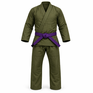 Kimonos verdes de BJJ con diseño personalizado y bordado, uniforme de Jiu Jitsu brasileño, kimono de Jiu Jitsu brasileño, kimono tatami shoyoroll. - Product Image 1