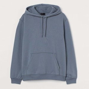 Sweat-shirt à capuche uni en coton pour homme, coupe classique, tricoté en molleton, manches longues, avec poches, idéal pour l'automne - Product Image 5