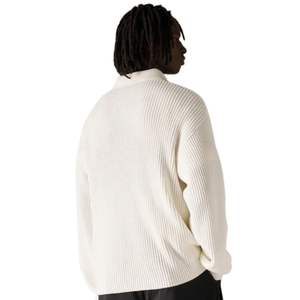 Suéter Polo de Punto Acanalado para Hombre, Lavado Intenso, Manga Larga, Textura Suave, Estilo Casual, Mezcla de Algodón, OEM - Product Image 5