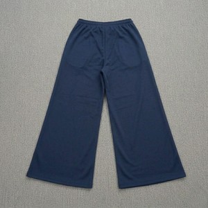 New Fashion <b>Women</b> <b>Navy</b> <b>Blue</b> Wide Leg Sweatpants Custom Loose Fit Lounge <b>Joggers</b> Breathable Casual Streetwear Trousers - Product Image 4