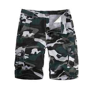 กางเกงขาสั้นลายพรางขายส่งจำนวนมาก กางเกงคาร์โก้กีฬาพิมพ์ลายพราง รับสกรีนโลโก้ สำหรับกีฬา ฟิตเนส และสตรีทแวร์ - Product Image 5