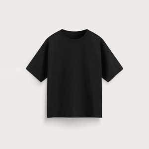 Camiseta Oversize de Algodón Pesado con Cuello Mock y Manga Corta, Estilo Deportivo Casual Urbano, con Logotipo Personalizado, Tendencia 2026 - Product Image 5