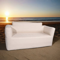 Fauteuil de plage double gonflable moderne personnalisable avec pompe électrique, canapé gonflable d'extérieur pliable pour hôpital