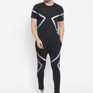 Conjunto de 2 Piezas de Camiseta y Pantalones Cortos de Verano Unisex Ligeros de Algodón 100% Lavado con Ácido de Alta Calidad, Tallas Grandes, Impresión de Logotipo Personalizado - Product Image 3