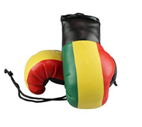 Porte-clés mini-gants de boxe en cuir personnalisés 2027, imprimés par transfert thermique, design simple et quotidien, haute qualité, cadeau doux