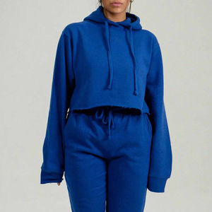 ชุดเดรสฤดูร้อนสำหรับผู้หญิง OEM ชุดสองชิ้น เสื้อฮู้ดแขนสั้น ชุดเซ็ตสเวตสูท ชุดลำลองแขนสั้นสำหรับฤดูร้อน ชุดเซ็ตสำหรับผู้หญิง - Product Image 5