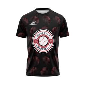 OEM Custom Design Logo Printed Sublimated Summer Team Wear Short Sleeve Baseball Jersey Crew Neck Moisture Wicking 100%Polyester - Product Image 1