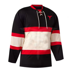 Venta al por Mayor de Camisetas de Hockey sobre Hielo de Poliéster Transpirable de Tallas Grandes, Servicios OEM de Marca Privada de Alta Calidad Disponibles, Venta en Línea - Product Image 3