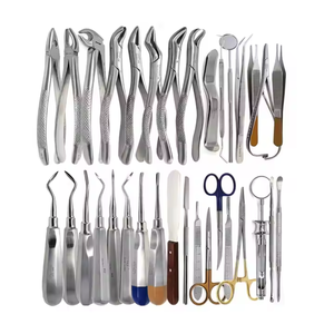 FIDA International Manual <b>Dental</b> Oral Extraction Elevator <b>Instruments</b> Set Kit CE Certified Stainless Steel Reusable Silver Class - Product Image 1