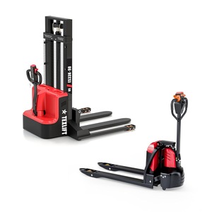 Chariot élévateur électrique complet avec pales fixées et fourches réglables - Product Image 4