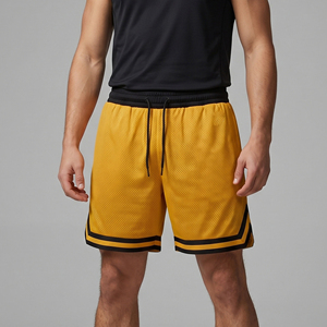 Shorts de basket-ball en mesh de haute qualité pour hommes, shorts de sport en mesh pour hommes, shorts de football unis pour hommes, shorts de course personnalisés pour le basket-ball - Product Image 1